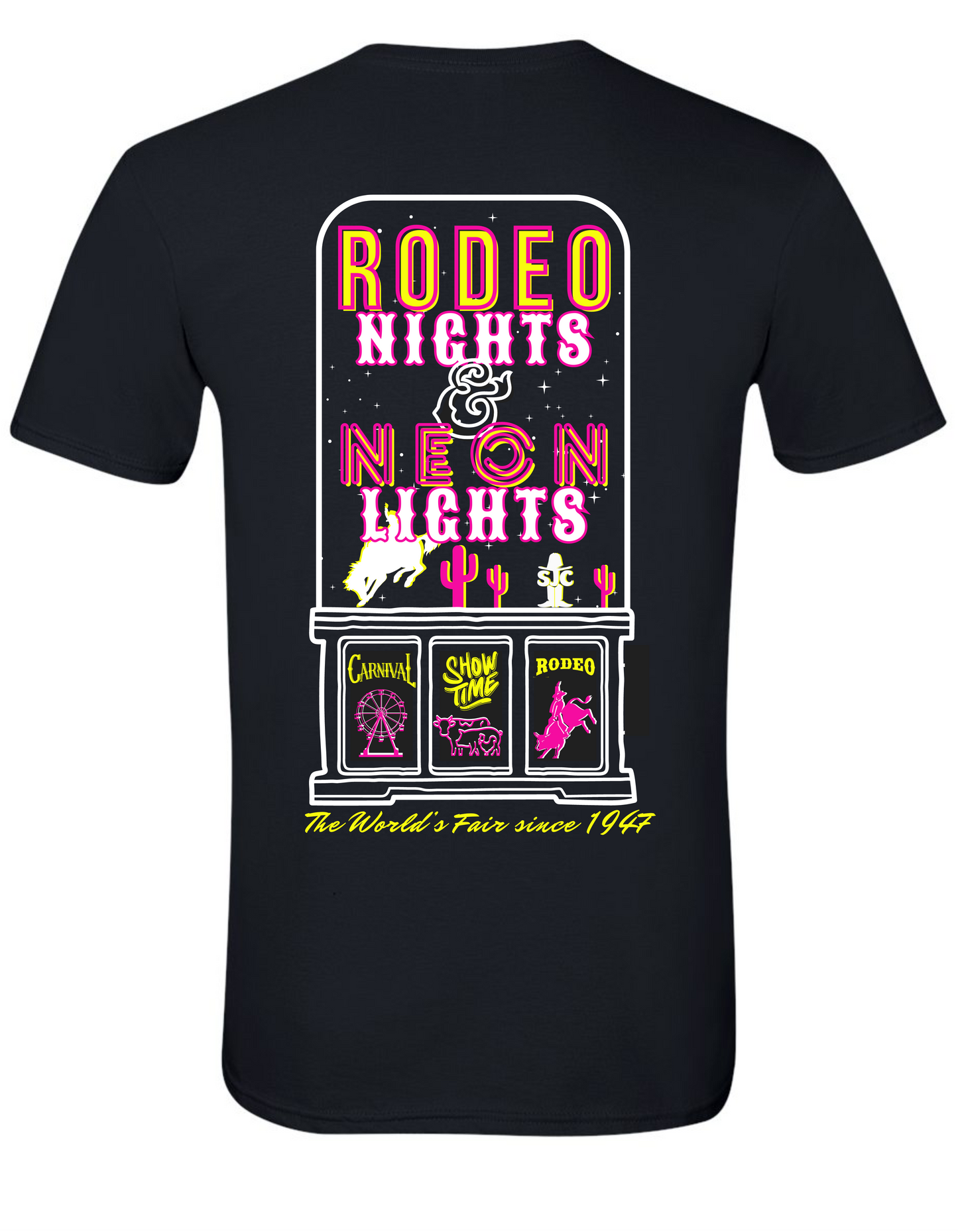 SJC Fair & Rodeo 2024 T-Shirt "Rodeo Nights & Neon Lights PRE-ORDER!!